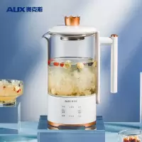 奥克斯(AUX)煮茶器 多功能玻璃养生壶 黑茶蒸茶器电茶壶 电热花茶壶 蒸汽玻璃加厚保温 HX-S0708F 小王冠|六