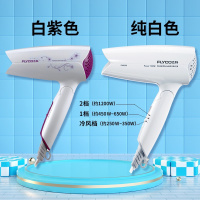 飞科(FLYCO )电吹风机家用小功率护发吹风筒小型便携可折叠宿舍学生不伤发旅行酒店用 白色+收纳袋[1200W 冷热风