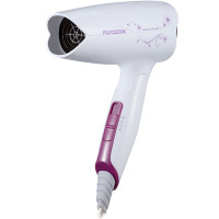 飞科(FLYCO )电吹风机家用小功率护发吹风筒小型便携可折叠宿舍学生不伤发旅行酒店用 白色标配[1200W 冷热风 三