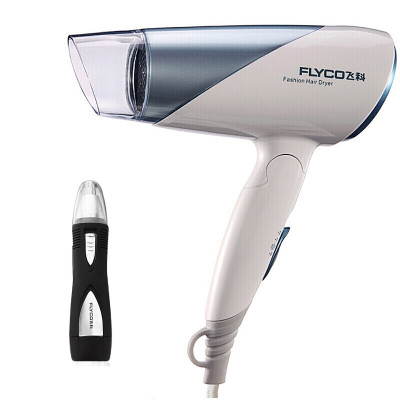 飞科(FLYCO) 电吹风 家用负离子大功率吹风筒可折叠便携式吹风机FH6251 标配+鼻毛器