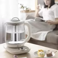 小熊(Bear) 养生壶煮茶壶花茶壶煎药壶全自动家用玻璃一体1.8升电热水壶保温 1.8升大容量丨配滤网 YSH-C18