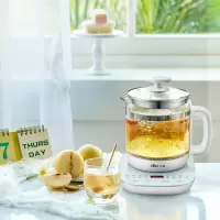 小熊(Bear)养生壶电水壶烧水壶多功能煮茶器玻璃花茶壶 智能保温1.5L YSH-C15F1 [全触屏]配蛋架