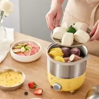小熊(Bear)煮蛋器 迷你双层家用蒸蛋器 自动断煮鸡蛋神器电预约定时14个蛋 双层不锈钢可定时ZDQ-2153