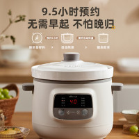 小熊(Bear)电炖锅 电炖盅 煲汤锅炖汤锅 电砂锅 紫砂锅 婴儿煮粥锅熬粥燕窝养生神器 可预约定时 D20N1 2升