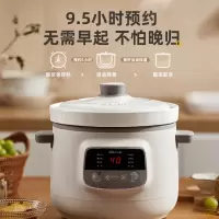 小熊(Bear)电炖锅 电炖盅 煲汤锅炖汤锅 电砂锅 紫砂锅 婴儿煮粥锅熬粥燕窝养生神器 可预约定时 D20N1 2升