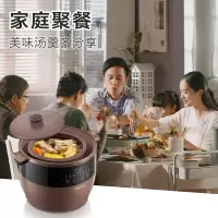 小熊(Bear)电炖锅 电炖盅 隔水炖 煲汤锅炖汤锅 电砂锅 紫砂锅 婴儿煮粥锅养生神器可预约定时B45Z1 4.5升