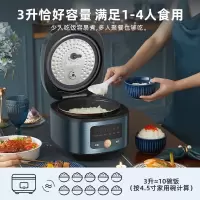 小熊(Bear)电饭煲 家用小电饭锅迷你3升不沾多功能智能预约一键柴火饭1-4人 防溢锅丨配蒸笼