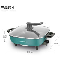 荣事达电火锅家用电煮锅5L大容量电炒锅电蒸锅电煎锅烤肉电热锅多功能一体锅宿舍多用途锅 5L大容量-蒸笼款