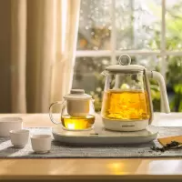 荣事达(Royalstar)养生壶办公室煮茶器烧水壶保温多功能花茶壶电热水壶开水壶养生杯套装 白色套装壶