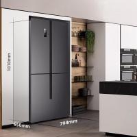 容声(Ronshen)409L十字门对开门电冰箱纤薄一级变频风冷无霜冰箱BCD-409WD18FP