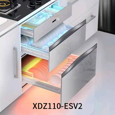 康宝ESV1消毒柜家用嵌入式大容量不锈钢碗柜碗筷厨房三层镶嵌式 灰色