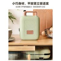 小熊三明治机早餐机家用轻食机多功能加热可拆洗烤面包机华夫饼机 浅草绿