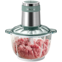 小熊(Bear)绞肉机料理机碎肉机搅肉机搅拌机辅食机家用多功能双杯双刀饺子肉馅 双杯+双刀