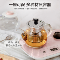 小熊(Bear)迷你养生壶养生杯mini烧水壶煮茶壶保温杯垫多功能花茶壶煮茶器电热水壶开水壶0.8升 [恒温养饮]玻璃面
