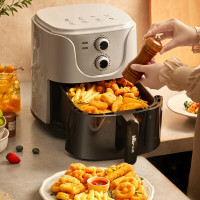 小熊(Bear)空气炸锅 5L大容量大功率无油烟电炸锅薯条机烤箱可视窗口设计 5L聚会容量+可视炸篮+可定时调温