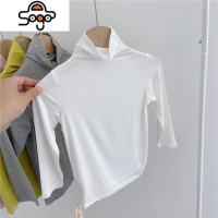 [2022秋季]儿童莫代尔纯色长袖打底衫男童中高领t恤女童上衣春 七色王国T恤