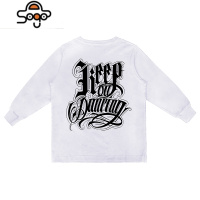 少儿popping美式男童装t恤长袖丅恤炸街潮服秋 上衣kod街舞大童潮 七色王国T恤