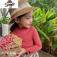 女童春秋装打底衫女宝宝莫代尔长袖T恤儿童秋季洋气上衣t秋款童装 七色王国