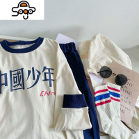 22春夏新款男女童中国少年T恤中小童秋长袖打底衫短袖T恤儿童T恤 七色王国