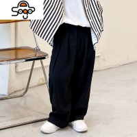 男童衬衫套装2022春秋装儿童长袖上衣条纹衬衣宝宝炸街痞帅两件套 七色王国