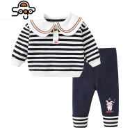 女童婴儿套装春秋小儿童运动衣服秋款秋季2022新款一岁女宝宝秋装 七色王国