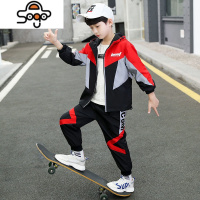 童装秋装套装2022新款中大童男孩秋季儿童春秋夜光两件套韩版洋气 七色王国