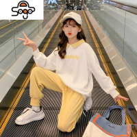 女童秋装2022新款套装网红卫衣秋季中大儿童装女孩运动衣服两件套 七色王国