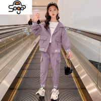 儿童装女童秋装套装2022年春秋季休闲运动衣服女孩大童长袖两件套 七色王国