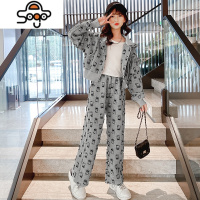 女童秋装套装中大童洋气时髦网红炸街女孩春秋休闲运动衣服儿童装 七色王国