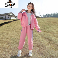 女童装套装秋装运动2022年新款春秋季洋气中大童女装时髦儿童衣服 七色王国