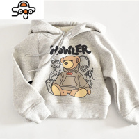 亲子装卫衣春秋季新款宽松家庭装母子装母女装加绒加厚冬季长袖潮 七色王国