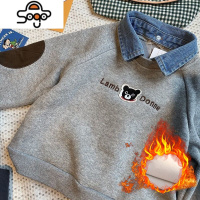 男童polo衫卫衣春秋儿童装2022新款长袖潮洋气上衣假两件宝宝秋装 七色王国