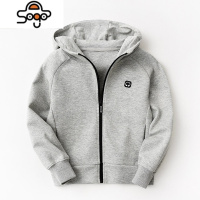 亲子装 女士连帽卫衣外套 儿童开衫 男童女童纯色运动上衣 中大童 七色王国