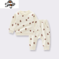 Shiyue2022秋冬新款儿童卫衣套装婴幼儿洋气ins风卫衣卫裤 七色王国