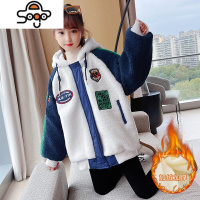 女童秋装外套2022年新款洋气秋季卫衣中大童女装秋冬款儿童毛毛衣 七色王国
