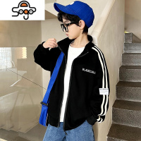 男童春秋款外套2022新款中大童儿童秋季克莱因蓝运动棒球服炸街潮 七色王国