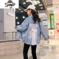 女童牛仔外套秋装2022新款春秋洋气大童女孩童装衣服秋季儿童上衣 七色王国