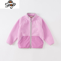 男童女童摇粒绒外套2022新款中大童毛绒上衣洋气秋装衣服 七色王国