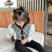 女童衬衫2022秋装新款儿童洋气爱心碎花衬衣宝宝长袖上衣娃娃衫潮 七色王国