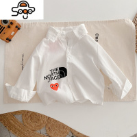 男童女童心形长袖衬衫洋气2022春秋新款儿童宝宝日系条纹衬衣时尚 七色王国