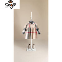 女童春秋装长款衬衫连衣裙欧美儿童装小中大童超洋气公主裙子 七色王国