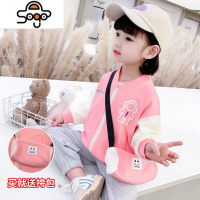 儿童棒球服女童外套春秋2022年新款洋气时髦宝宝秋装女宝卫衣夹克 七色王国