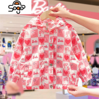 /BARBIE 女宝宝外套满印女童2022新款春秋装儿童洋气春季上衣 七色王国
