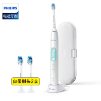 【下单送刷头飞利浦（Philips） 电动牙刷 HX6857/20 成人通用充电式 声波震动31000牙刷 智能计时呵护