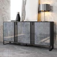 客厅餐边柜现代简约玄关柜茶水柜橱柜多功能轻奢实木储物边柜