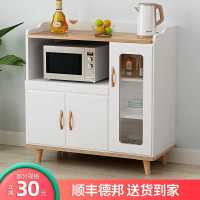 简约现代餐边柜橱房储物柜子家用靠墙客厅碗柜微波炉柜茶水柜