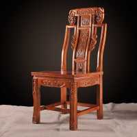 实木象头餐椅明清靠背椅中式仿古餐台椅椅古典椅