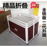 精品全铁板摊位车车甩货车服装店衣服超市花车货架折叠售货车