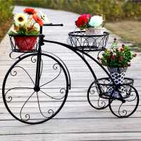 自行车花架室外铁艺户外庭院欧式装饰简约北意现代架子落地式单车