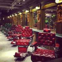 仿古油头美发椅复古发廊专用大椅养发椅可放倒男士刮胡美发椅